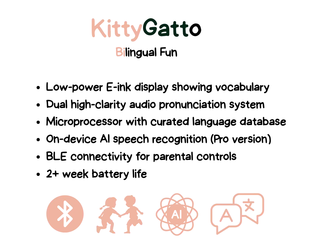 KittyGatto features - Bilingual Fun
